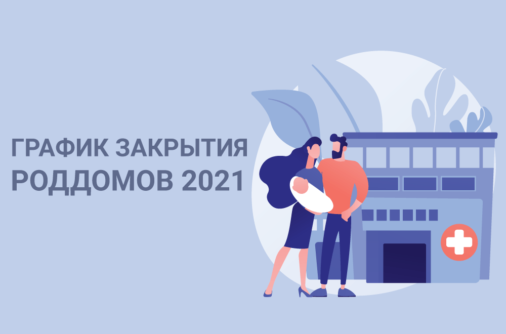 График закрытия роддомов на проветривание в 2021 году